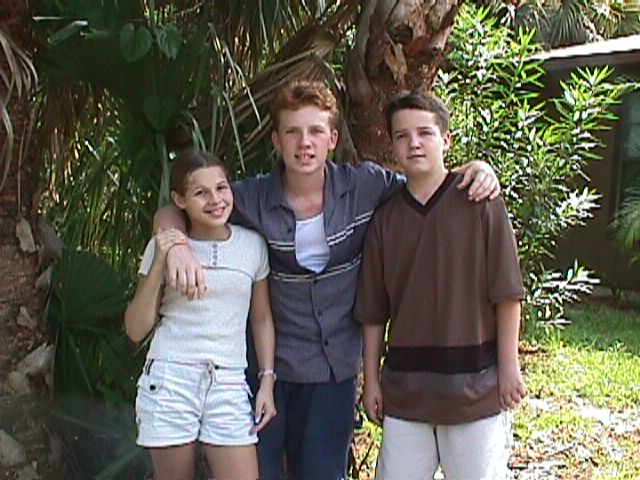 Jillianne and her brothers (Jerry and Justin) 8-99